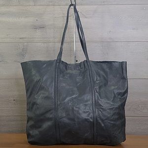 Banana Republic Black Leather Tote Bag